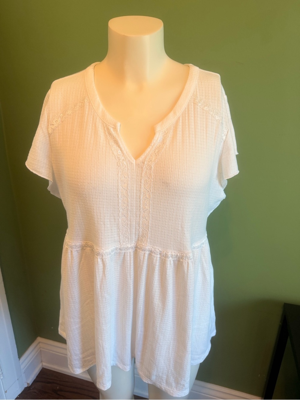 torrid White Ribbed Tank Top - Picture 6 of 14